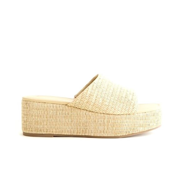 Abercrombie & Fitch Shoes - 🆕 Abercrombie & Fitch Straw Platform Heels